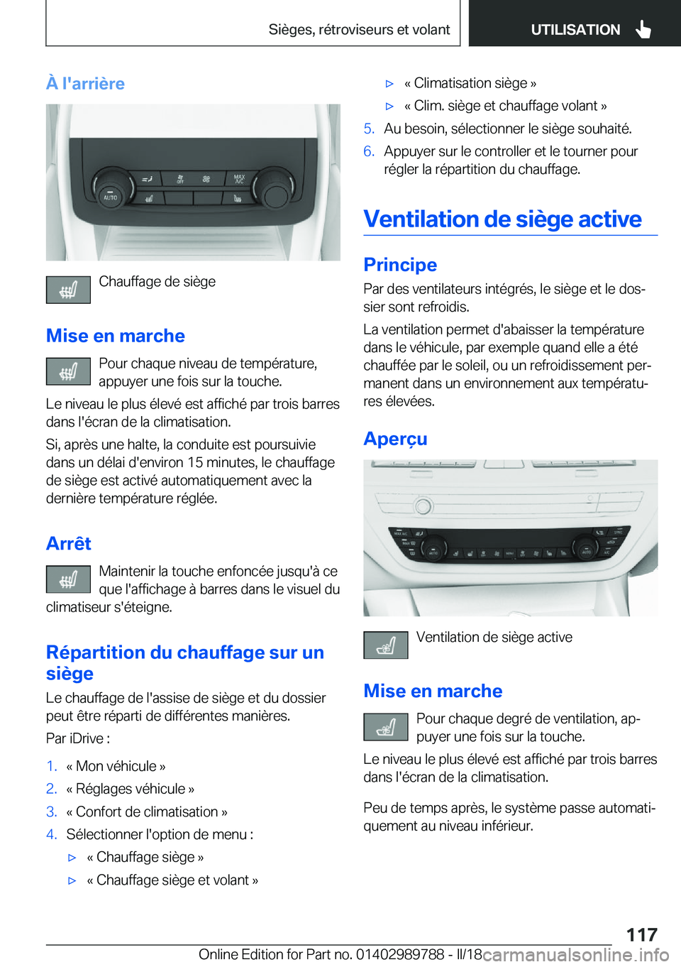 BMW M5 2018  Notices Demploi (in French) �
