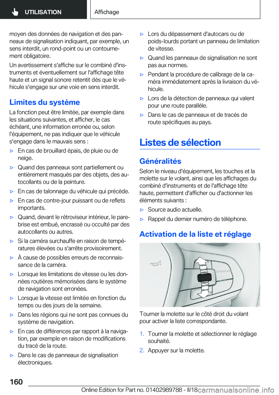 BMW M5 2018  Notices Demploi (in French) �m�o�y�e�n� �d�e�s� �d�o�n�n�é�e�s� �d�e� �n�a�v�i�g�a�t�i�o�n� �e�t� �d�e�s� �p�a�nj�n�e�a�u�x� �d�e� �s�i�g�n�a�l�i�s�a�t�i�o�n� �i�n�d�i�q�u�a�n�t�,� �p�a�r� �e�x�e�m�p�l�e�,� �u�n
�s�e�n�s� �i�n