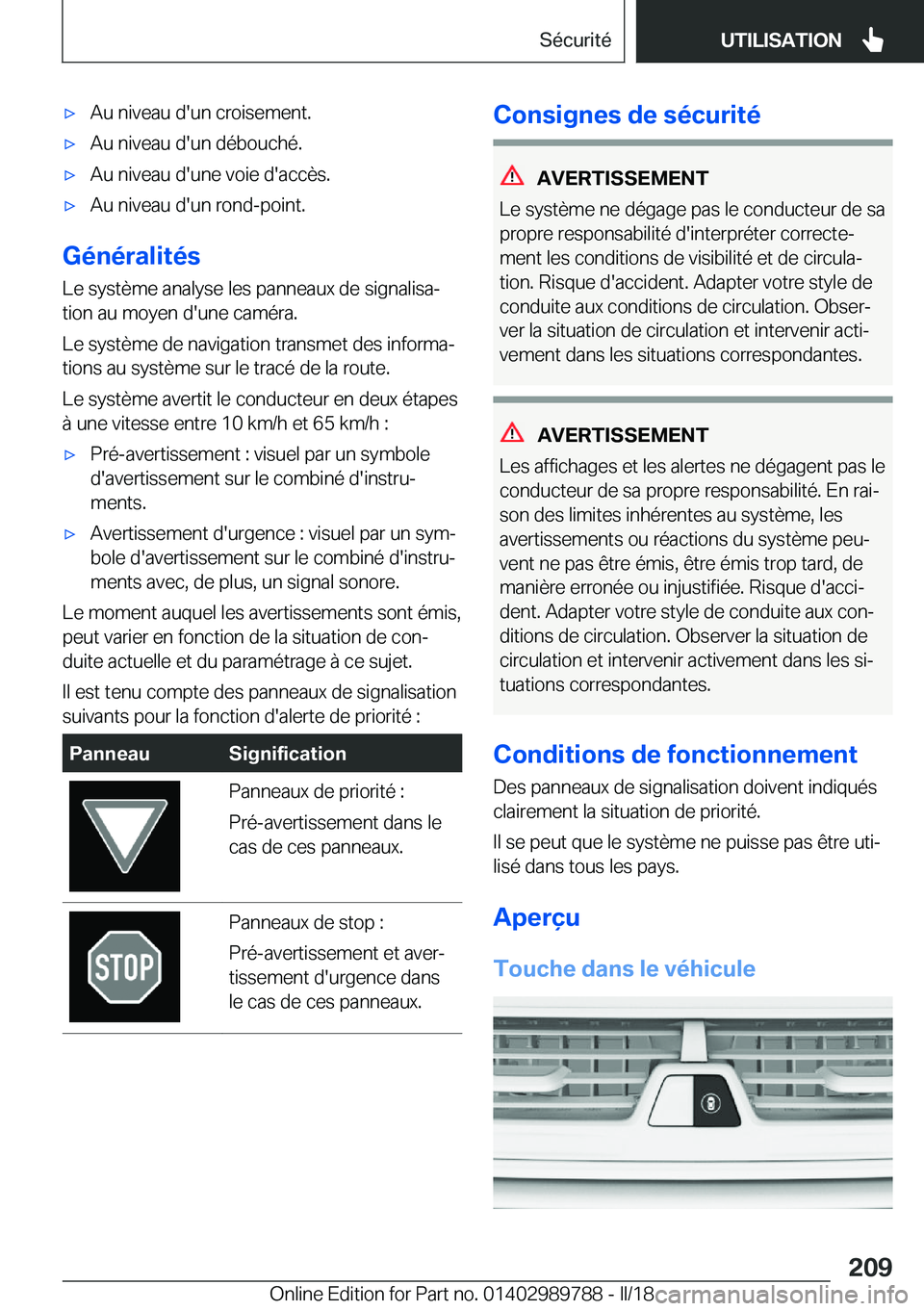 BMW M5 2018  Notices Demploi (in French) 'x�A�u� �n�i�v�e�a�u� �d�'�u�n� �c�r�o�i�s�e�m�e�n�t�.'x�A�u� �n�i�v�e�a�u� �d�'�u�n� �d�é�b�o�u�c�h�é�.'x�A�u� �n�i�v�e�a�u� �d�'�u�n�e� �v�o�i�e� �d�'�a�c�c�è�s�.'