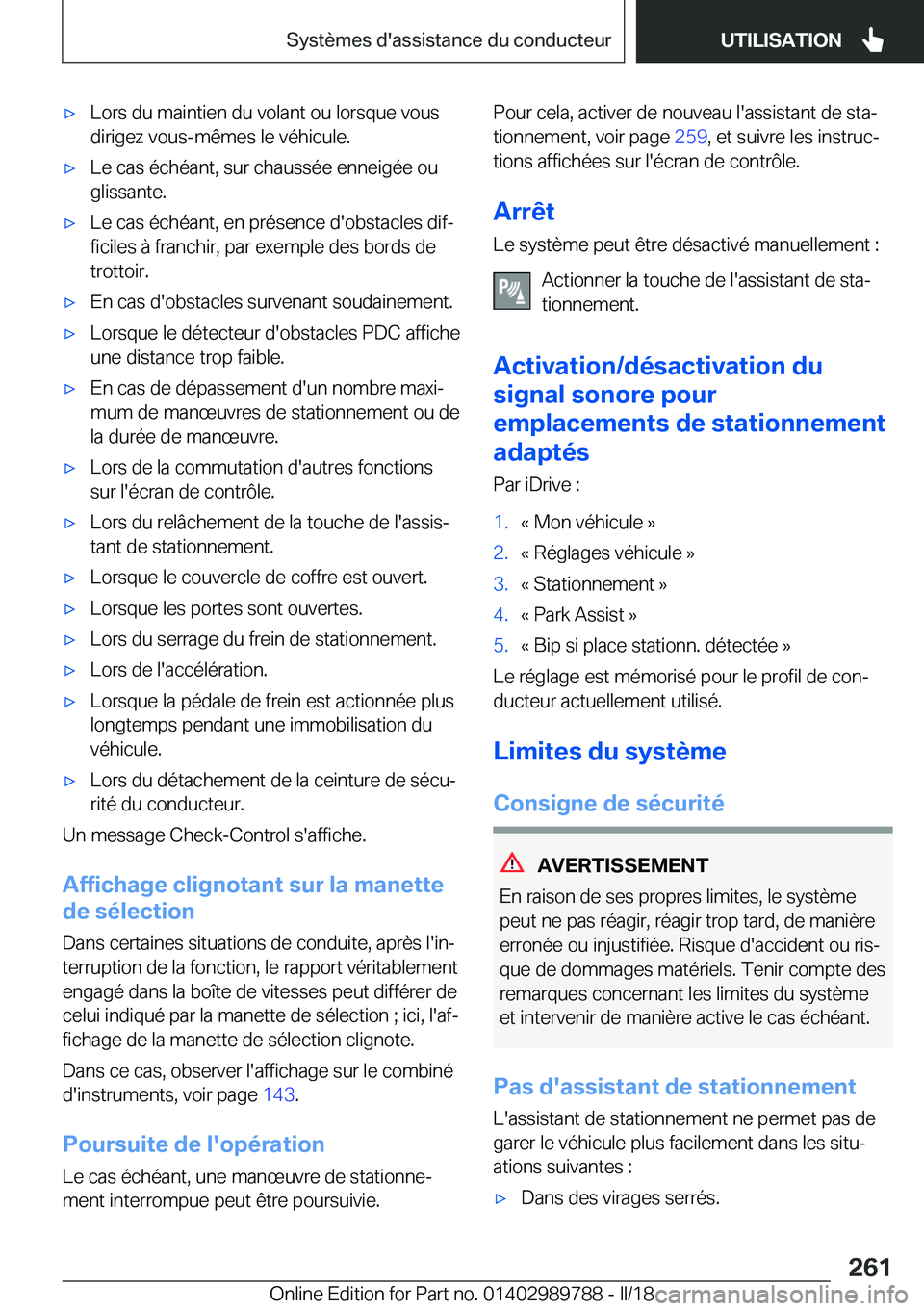 BMW M5 2018  Notices Demploi (in French) 'x�L�o�r�s� �d�u� �m�a�i�n�t�i�e�n� �d�u� �v�o�l�a�n�t� �o�u� �l�o�r�s�q�u�e� �v�o�u�s
�d�i�r�i�g�e�z� �v�o�u�s�-�m�ê�m�e�s� �l�e� �v�é�h�i�c�u�l�e�.'x�L�e� �c�a�s� �é�c�h�é�a�n�t�,� �s�u�