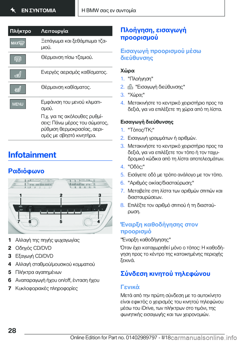 BMW M5 2018  ΟΔΗΓΌΣ ΧΡΉΣΗΣ (in Greek) c^p]gdb?w\gbhduRs a w c n u l _ s�  ] s \�  a w z n _ c l _ s�  g x sj
 _ \ b p�. [ o d _ s ` f y�  c q f l�  g x s _ \ b p�. X ` w d u o e�  s w d \ f _ o e�  ] s z q f _ s g b e�. 