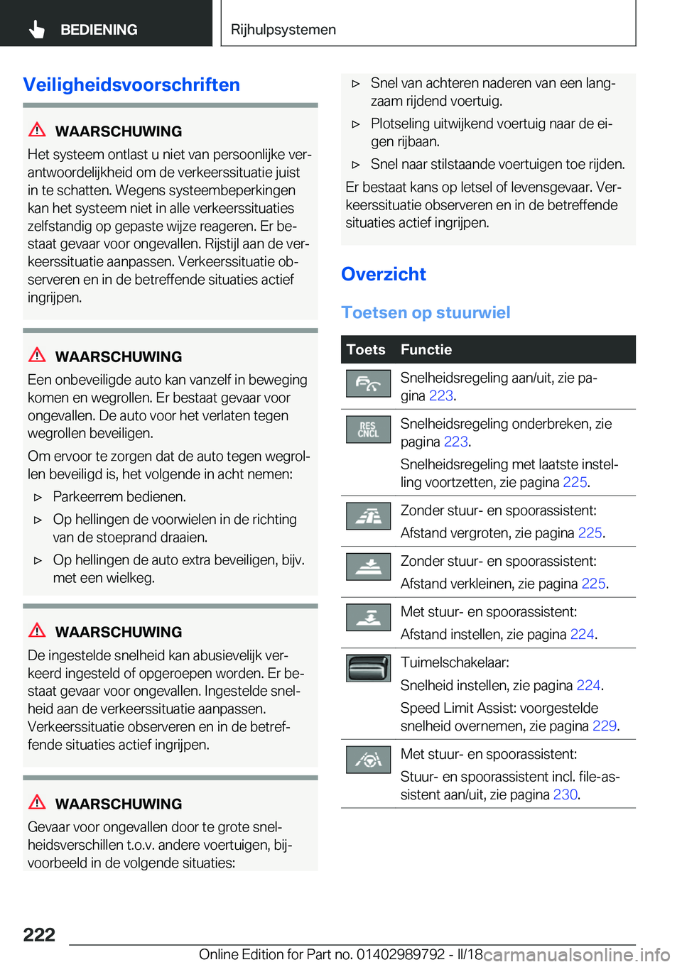 BMW M5 2018  Instructieboekjes (in Dutch) �V�e�i�l�i�g�h�e�i�d�s�v�o�o�r�s�c�h�r�i�f�t�e�n
�W�A�A�R�S�C�H�U�W�I�N�G
�H�e�t� �s�y�s�t�e�e�m� �o�n�t�l�a�s�t� �u� �n�i�e�t� �v�a�n� �p�e�r�s�o�o�n�l�i�j�k�e� �v�e�rj
�a�n�t�w�o�o�r�d�e�l�i�j�k�h�