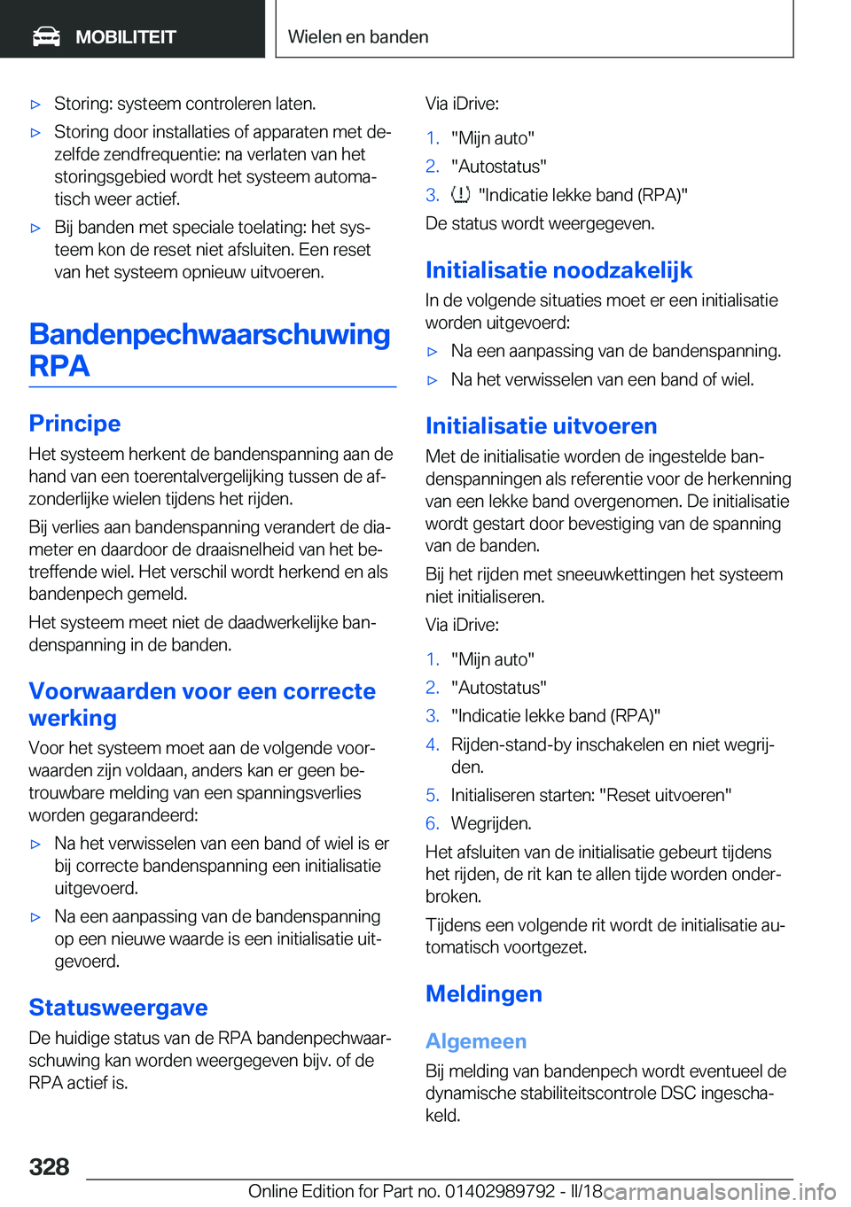 BMW M5 2018  Instructieboekjes (in Dutch) 'x�S�t�o�r�i�n�g�:� �s�y�s�t�e�e�m� �c�o�n�t�r�o�l�e�r�e�n� �l�a�t�e�n�.'x�S�t�o�r�i�n�g� �d�o�o�r� �i�n�s�t�a�l�l�a�t�i�e�s� �o�f� �a�p�p�a�r�a�t�e�n� �m�e�t� �d�ej
�z�e�l�f�d�e� �z�e�n�d�f�