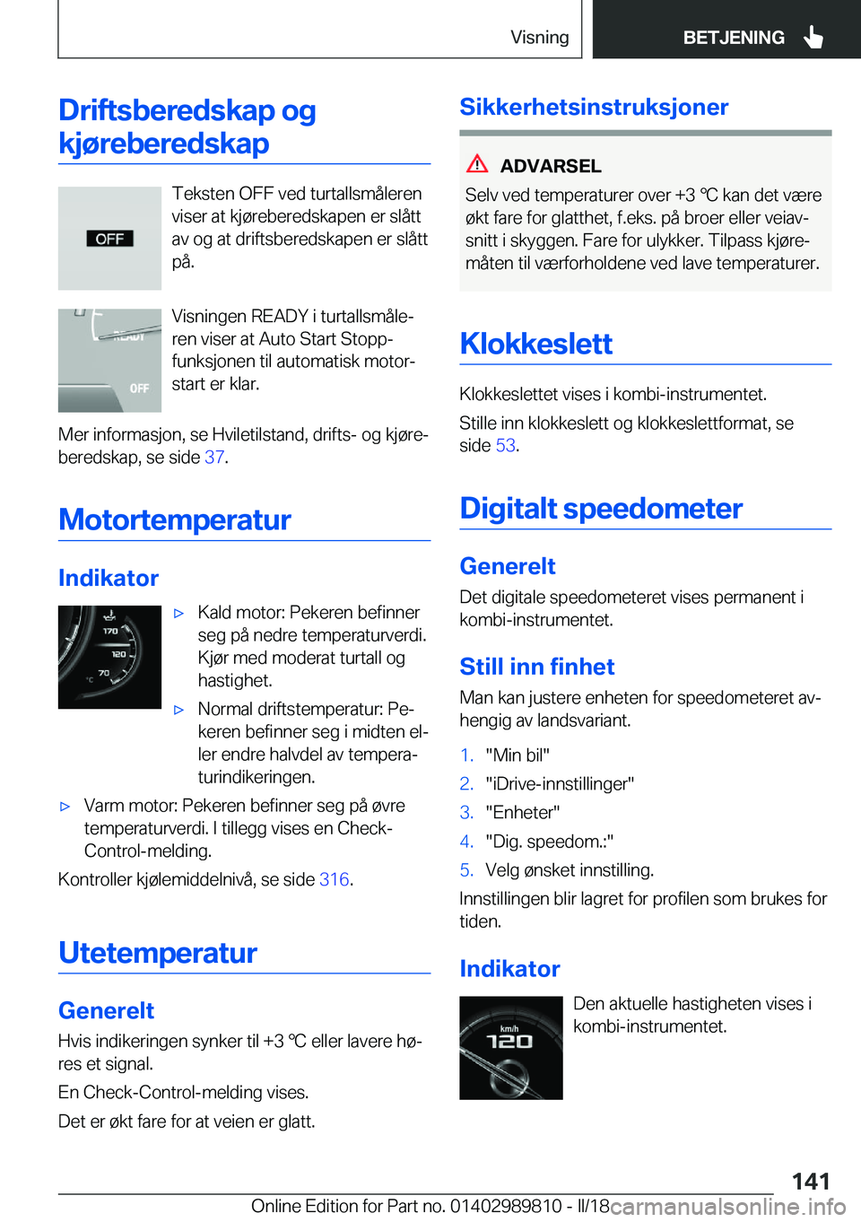BMW M5 2018  InstruksjonsbØker (in Norwegian) �D�r�i�f�t�s�b�e�r�e�d�s�k�a�p��o�g�k�j�