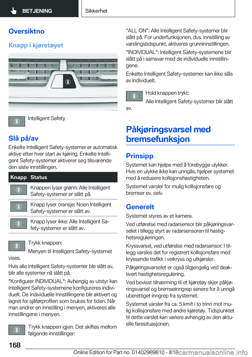 BMW M5 2018  InstruksjonsbØker (in Norwegian) �O�v�e�r�s�i�k�t�n�o
�K�n�a�p�p��i��k�j�