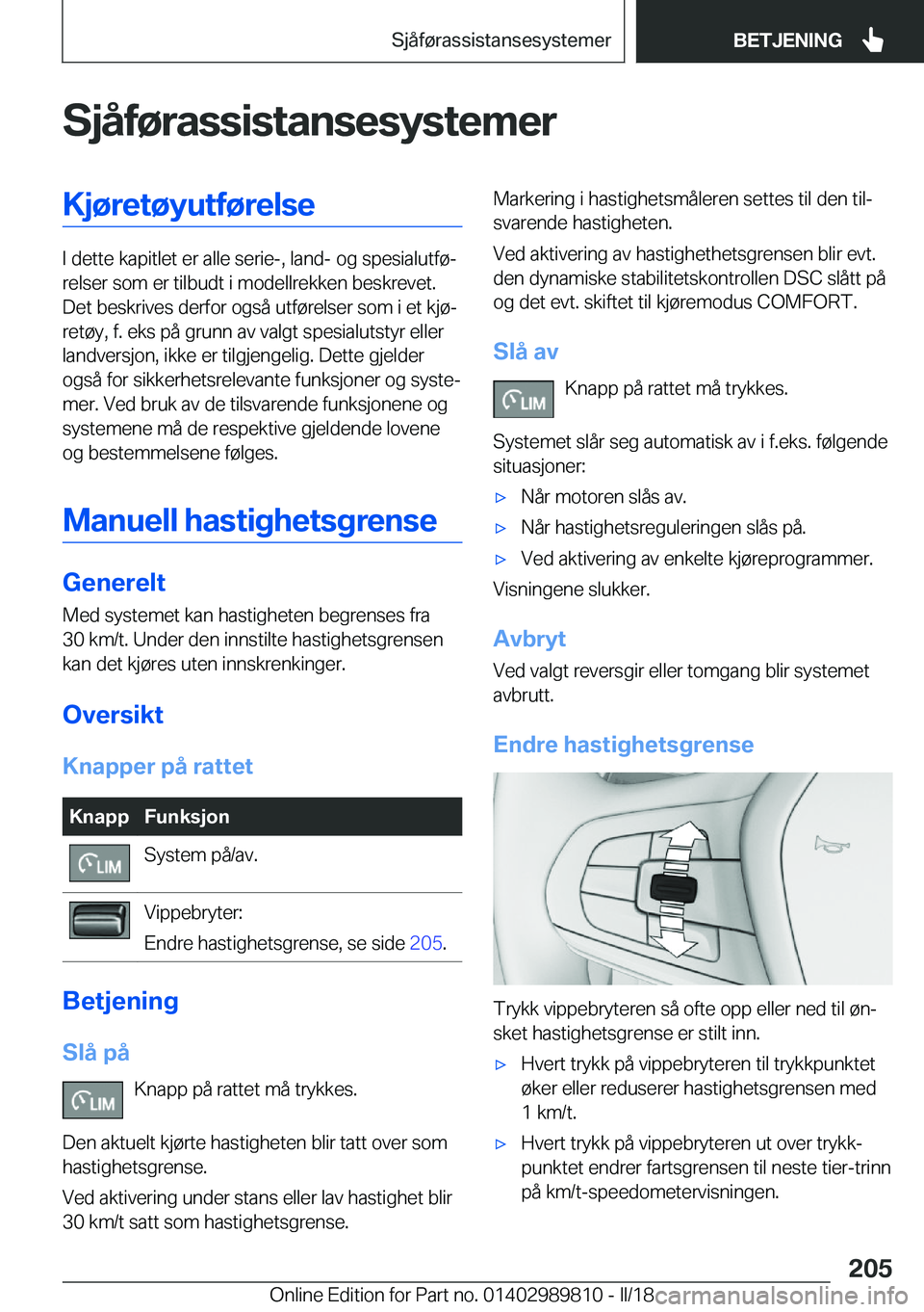 BMW M5 2018  InstruksjonsbØker (in Norwegian) �S�j�å�f�