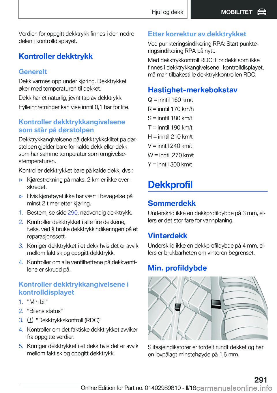 BMW M5 2018  InstruksjonsbØker (in Norwegian) �V�e�r�d�i�e�n� �f�o�r� �o�p�p�g�i�t�t� �d�e�k�k�t�r�y�k�k� �f�i�n�n�e�s� �i� �d�e�n� �n�e�d�r�e�d�e�l�e�n� �i� �k�o�n�t�r�o�l�l�d�i�s�p�l�a�y�e�t�.
�K�o�n�t�r�o�l�l�e�r��d�e�k�k�t�r�y�k�k �G�e�n�e�r