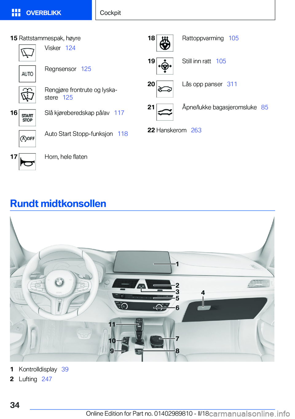 BMW M5 2018  InstruksjonsbØker (in Norwegian) �1�5�R�a�t�t�s�t�a�m�m�e�s�p�a�k�,� �h�