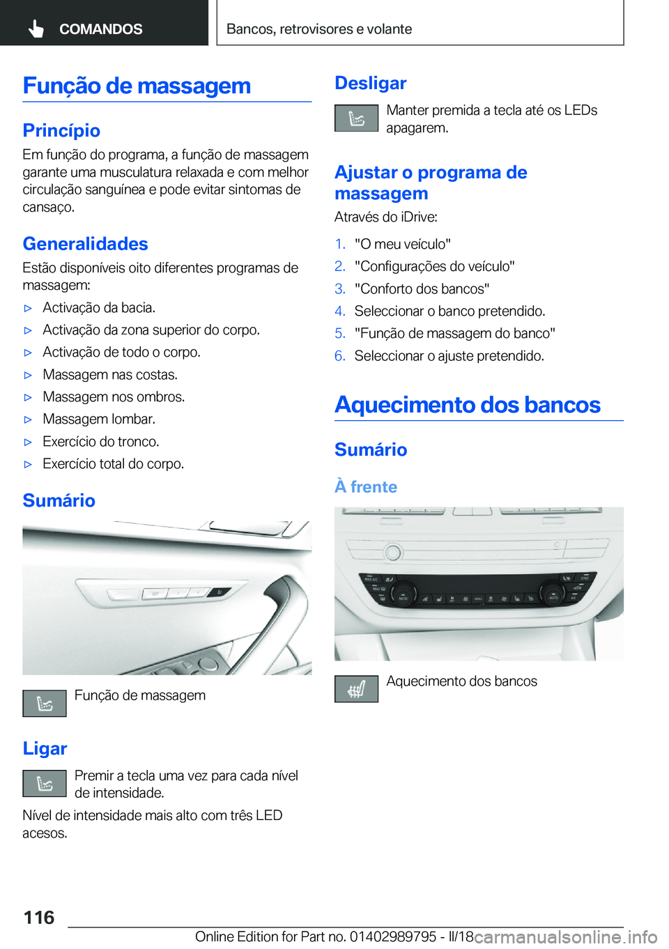 BMW M5 2018  Manual do condutor (in Portuguese) �F�u�n�