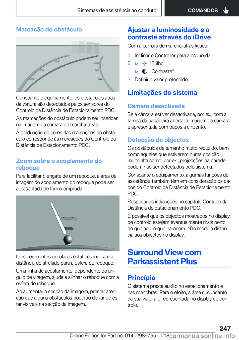 BMW M5 2018  Manual do condutor (in Portuguese) �M�a�r�c�a�