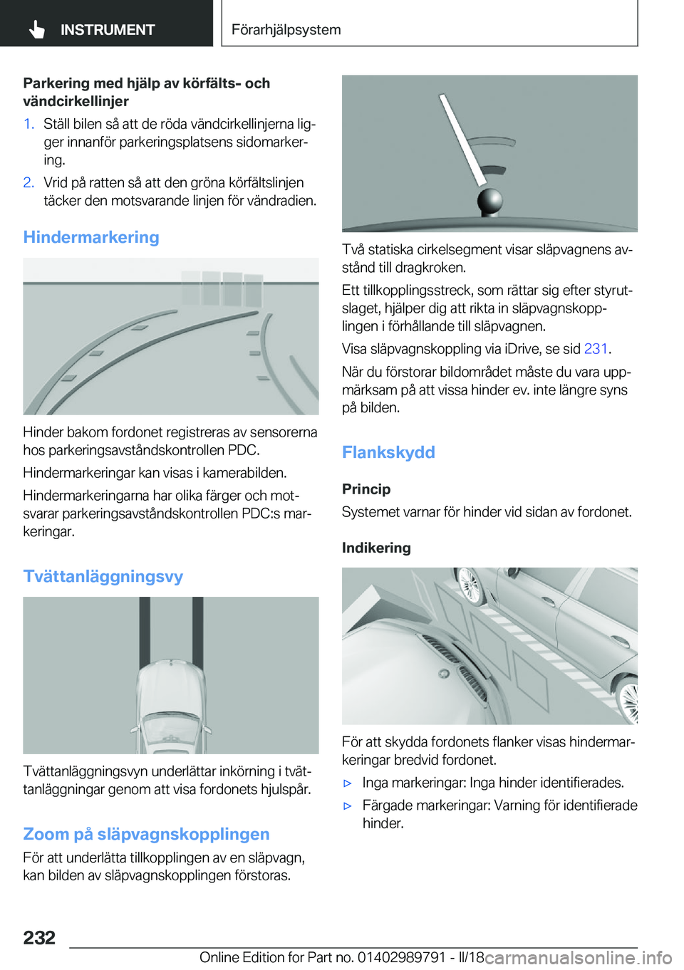 BMW M5 2018  InstruktionsbÖcker (in Swedish) �P�a�r�k�e�r�i�n�g��m�e�d��h�j�ä�l�p��a�v��k�