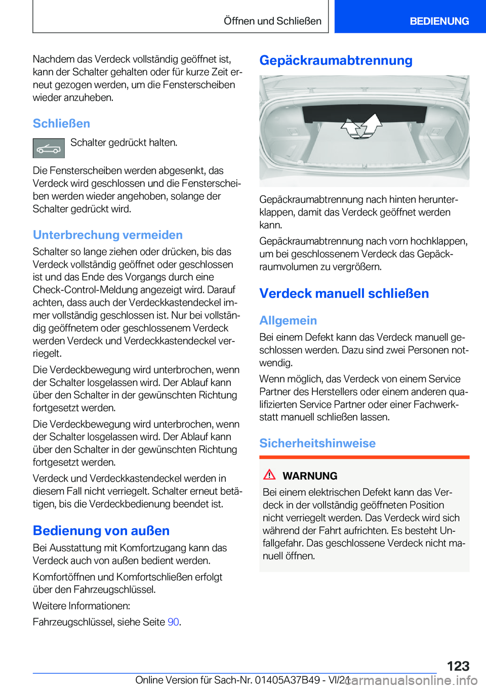BMW M8 2022  Betriebsanleitungen (in German) �N�a�c�h�d�e�m��d�a�s��V�e�r�d�e�c�k��v�o�l�l�s�t�