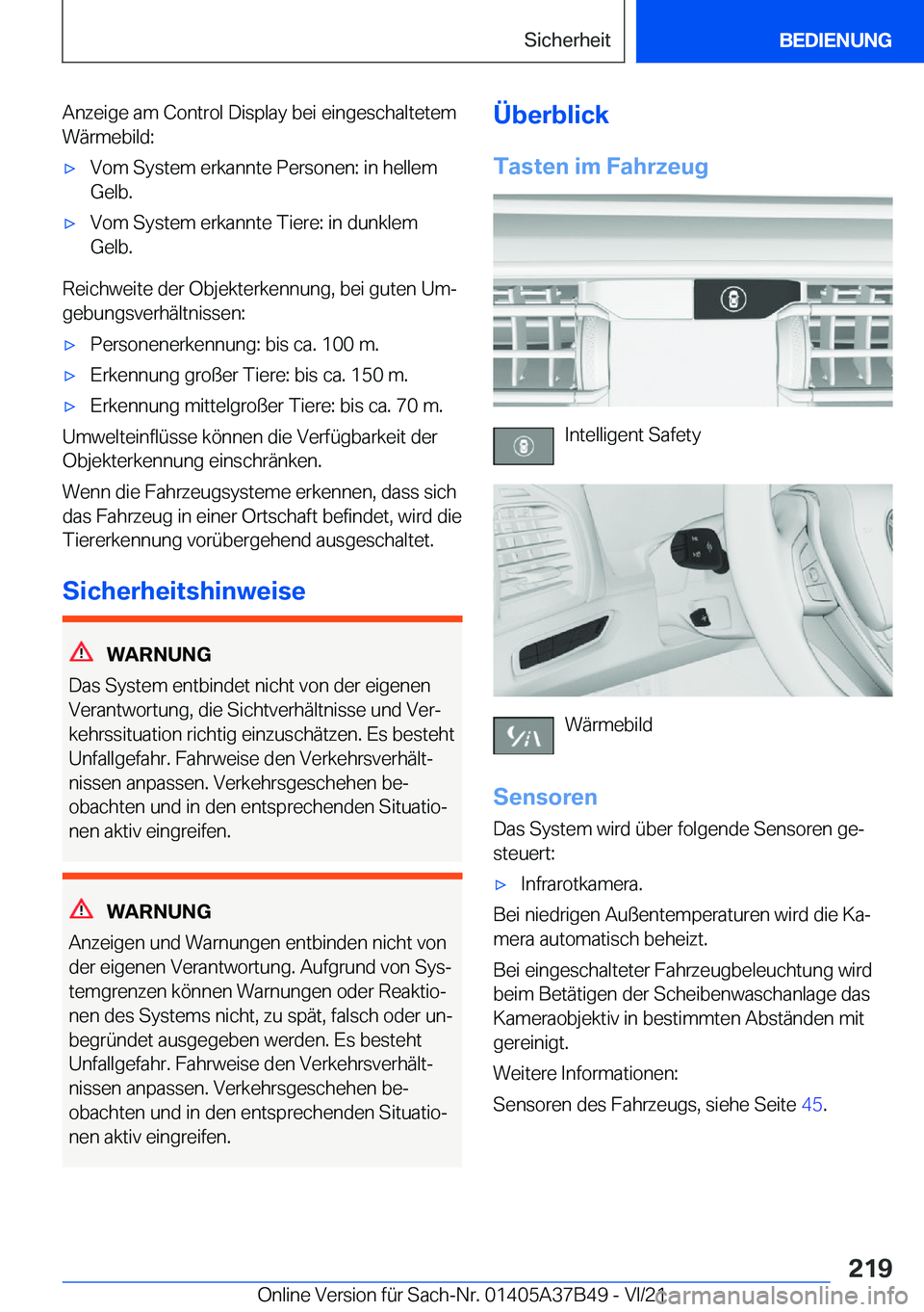 BMW M8 2022  Betriebsanleitungen (in German) �A�n�z�e�i�g�e��a�m��C�o�n�t�r�o�l��D�i�s�p�l�a�y��b�e�i��e�i�n�g�e�s�c�h�a�l�t�e�t�e�m�W�