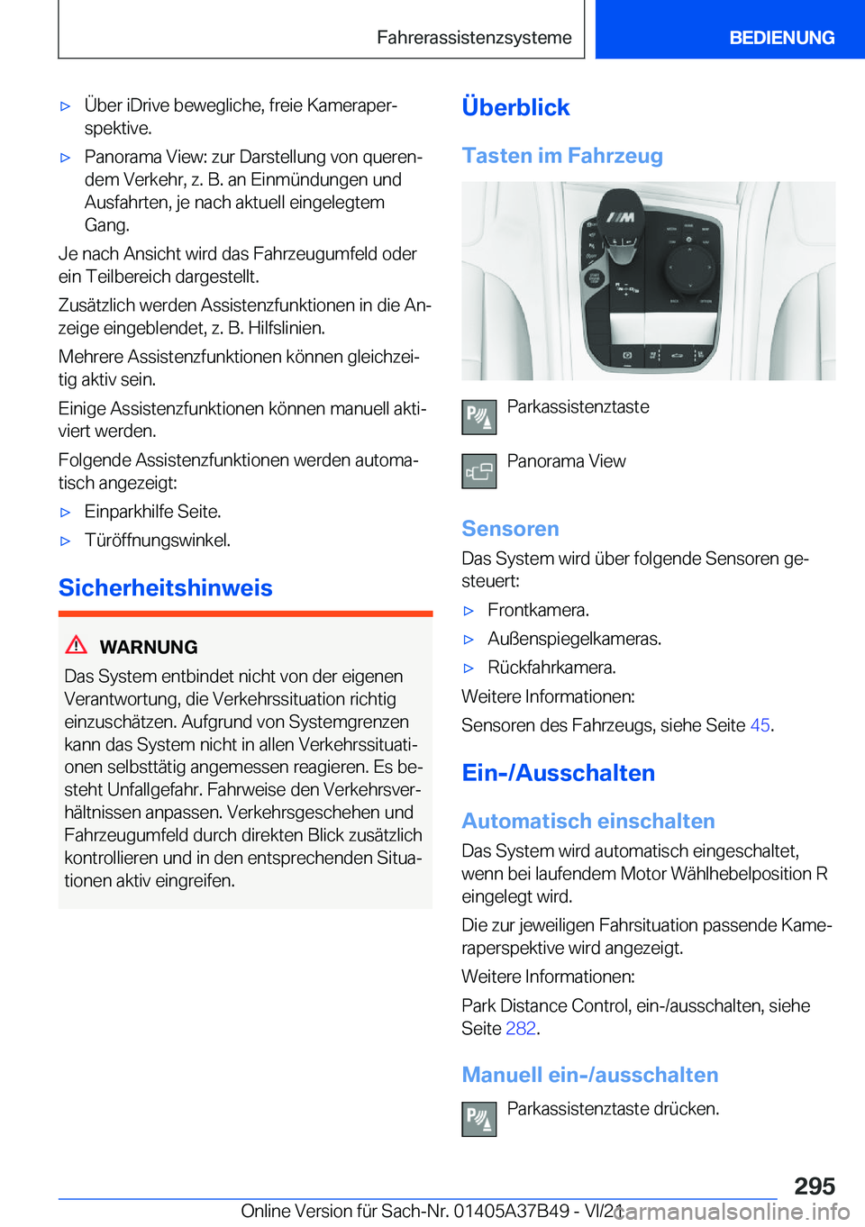 BMW M8 2022  Betriebsanleitungen (in German) 'x�
