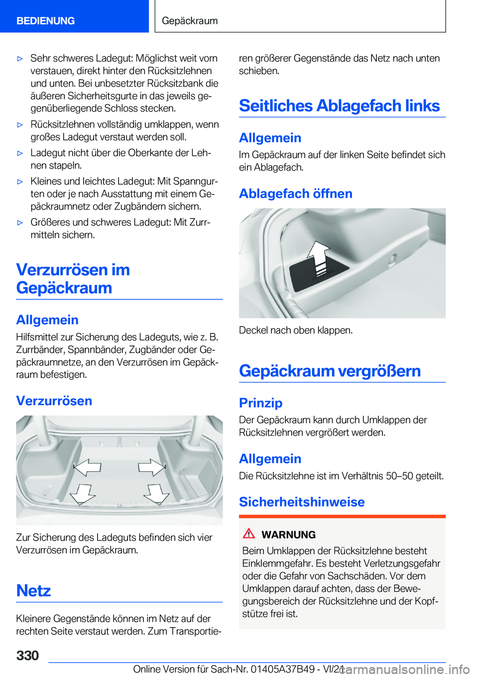BMW M8 2022  Betriebsanleitungen (in German) 'x�S�e�h�r��s�c�h�w�e�r�e�s��L�a�d�e�g�u�t�:��M�
