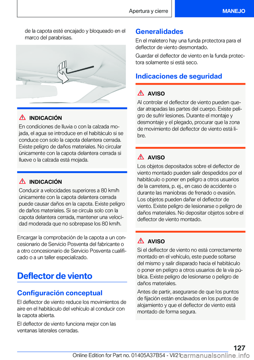 BMW M8 2022  Manuales de Empleo (in Spanish) �d�e��l�a��c�a�p�o�t�a��e�s�t�
