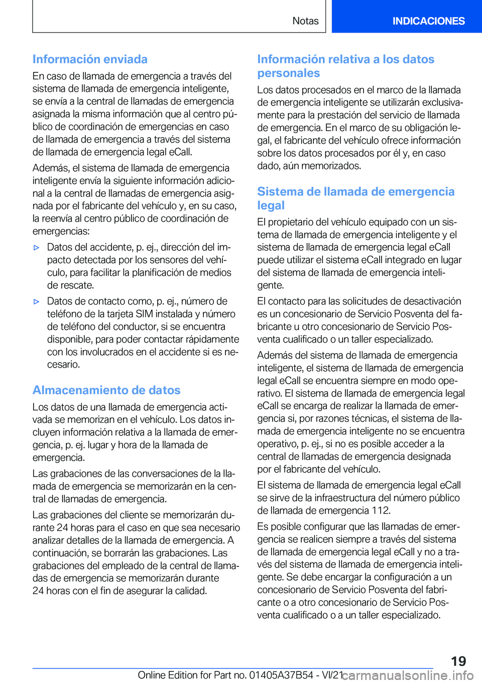 BMW M8 2022  Manuales de Empleo (in Spanish) �I�n�f�o�r�m�a�c�i�