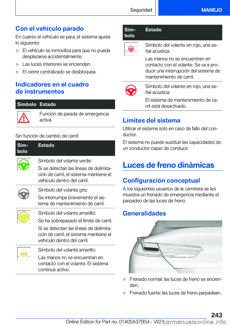 BMW M8 2022  Manuales de Empleo (in Spanish) �C�o�n��e�l��v�e�h�