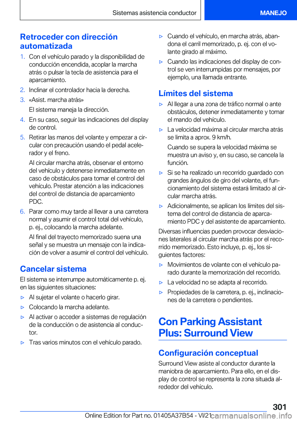 BMW M8 2022  Manuales de Empleo (in Spanish) �R�e�t�r�o�c�e�d�e�r��c�o�n��d�i�r�e�c�c�i�