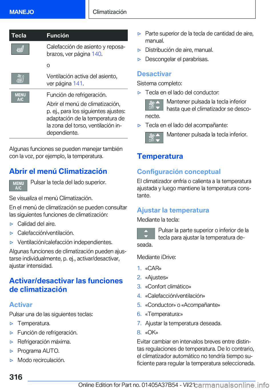 BMW M8 2022  Manuales de Empleo (in Spanish) �T�e�c�l�a�F�u�n�c�i�