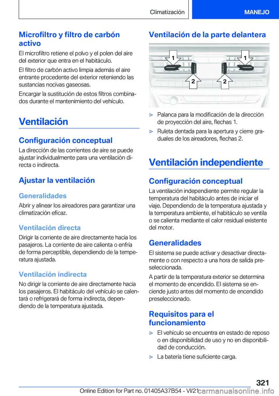 BMW M8 2022  Manuales de Empleo (in Spanish) �M�i�c�r�o�f�i�l�t�r�o��y��f�i�l�t�r�o��d�e��c�a�r�b�