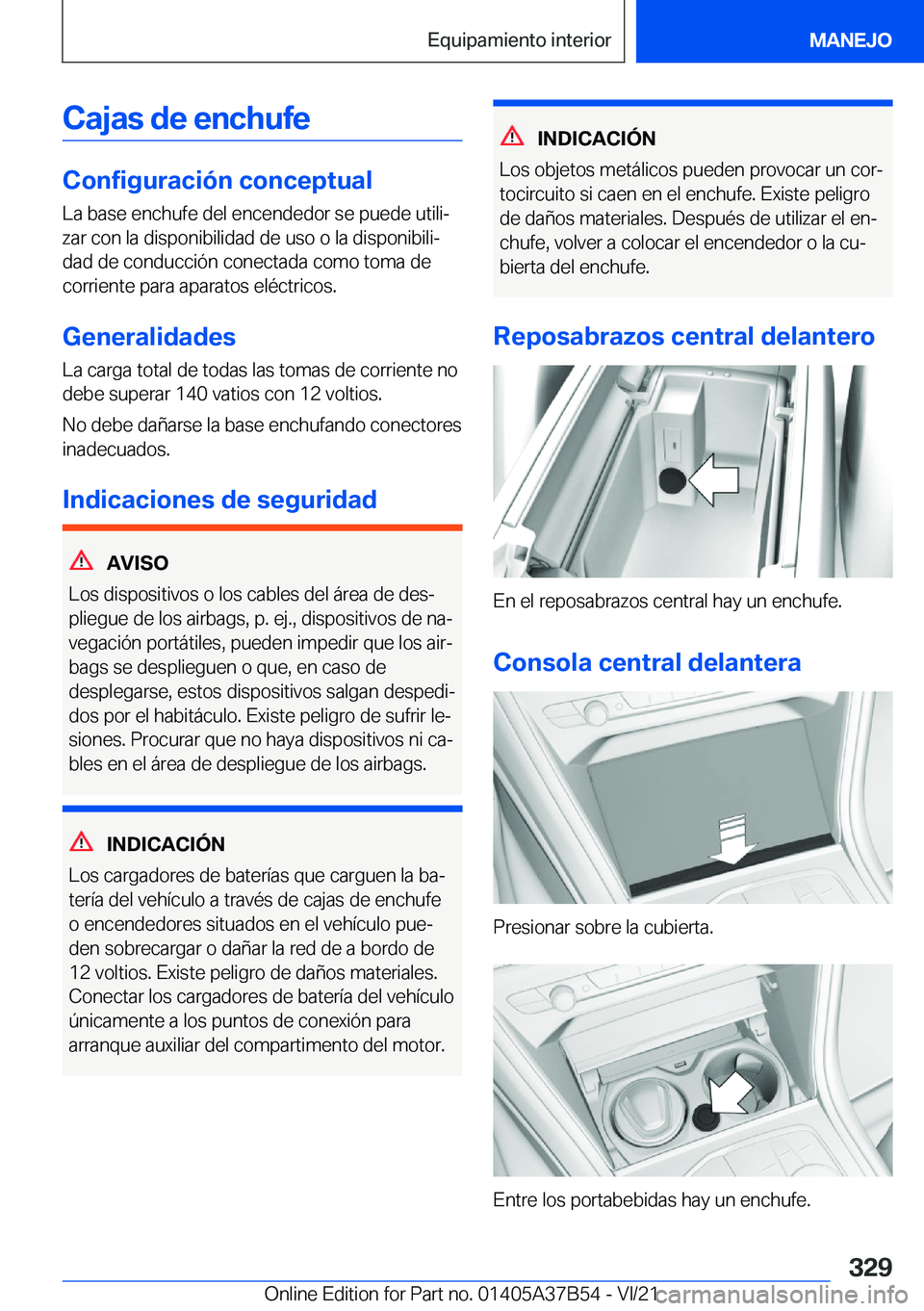 BMW M8 2022  Manuales de Empleo (in Spanish) �C�a�j�a�s��d�e��e�n�c�h�u�f�e
�C�o�n�f�i�g�u�r�a�c�i�