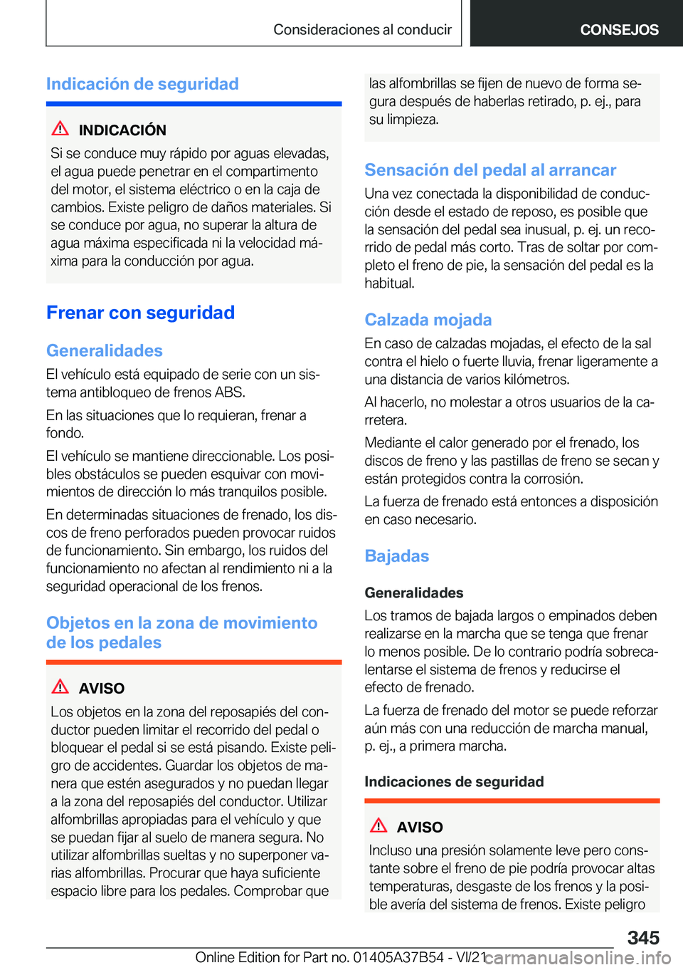 BMW M8 2022  Manuales de Empleo (in Spanish) �I�n�d�i�c�a�c�i�