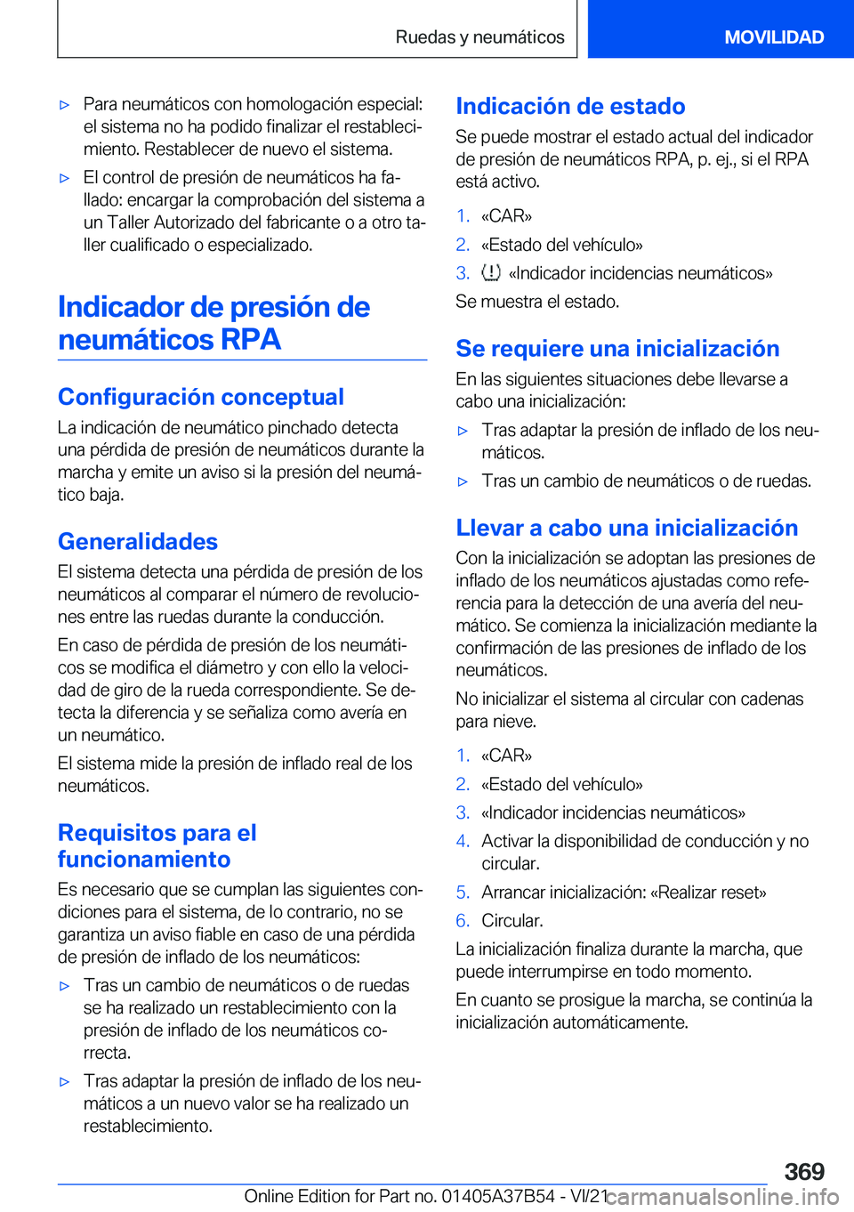 BMW M8 2022  Manuales de Empleo (in Spanish) x�P�a�r�a��n�e�u�m�