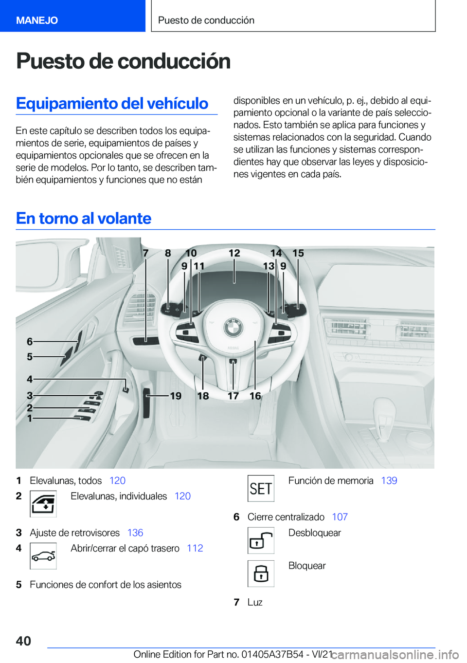 BMW M8 2022  Manuales de Empleo (in Spanish) �P�u�e�s�t�o��d�e��c�o�n�d�u�c�c�i�