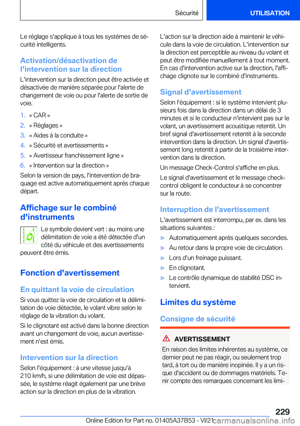 BMW M8 2022  Notices Demploi (in French) �L�e��r�é�g�l�a�g�e��s�'�a�p�p�l�i�q�u�e��