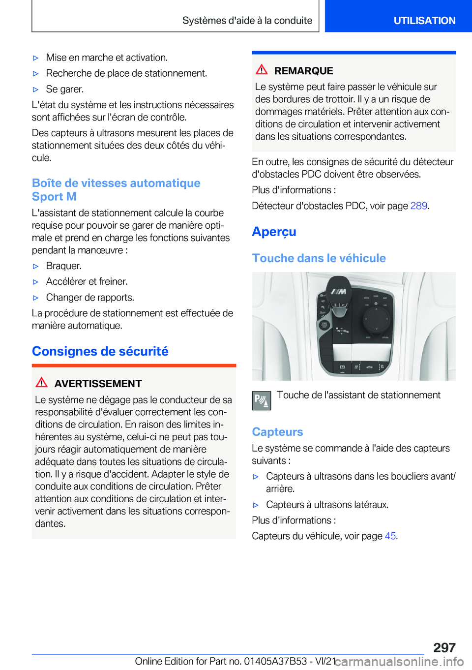 BMW M8 2022  Notices Demploi (in French) 'x�M�i�s�e��e�n��m�a�r�c�h�e��e�t��a�c�t�i�v�a�t�i�o�n�.'x�R�e�c�h�e�r�c�h�e��d�e��p�l�a�c�e��d�e��s�t�a�t�i�o�n�n�e�m�e�n�t�.'x�S�e��g�a�r�e�r�.
�L�'�é�t�a�t��d�u��s�y�s�t