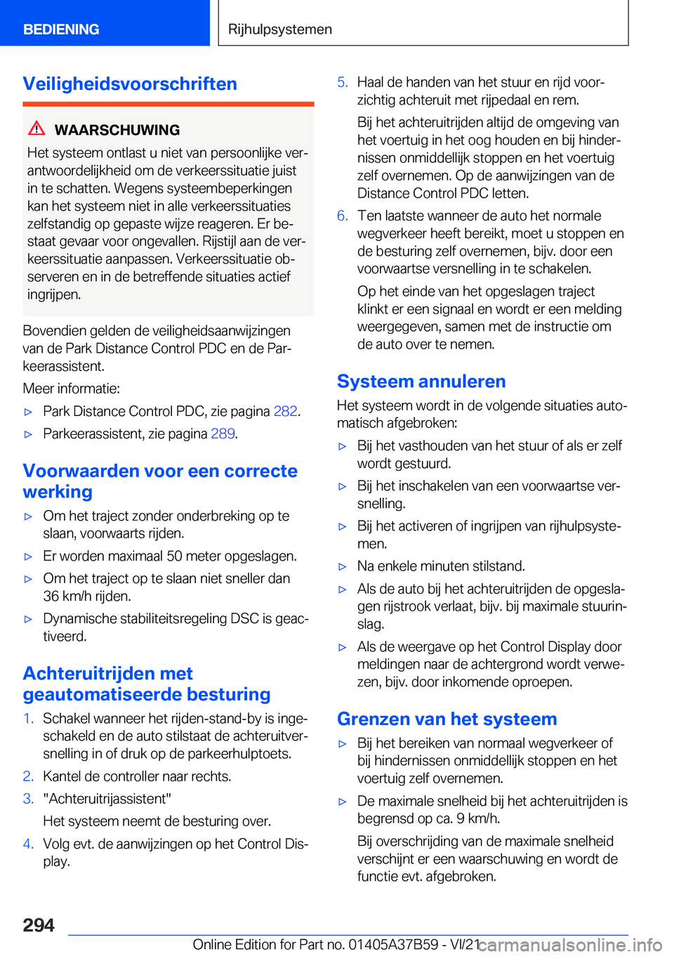 BMW M8 2022  Instructieboekjes (in Dutch) �V�e�i�l�i�g�h�e�i�d�s�v�o�o�r�s�c�h�r�i�f�t�e�n
�W�A�A�R�S�C�H�U�W�I�N�G
�H�e�t��s�y�s�t�e�e�m��o�n�t�l�a�s�t��u��n�i�e�t��v�a�n��p�e�r�s�o�o�n�l�i�j�k�e��v�e�rj
�a�n�t�w�o�o�r�d�e�l�i�j�k�h�