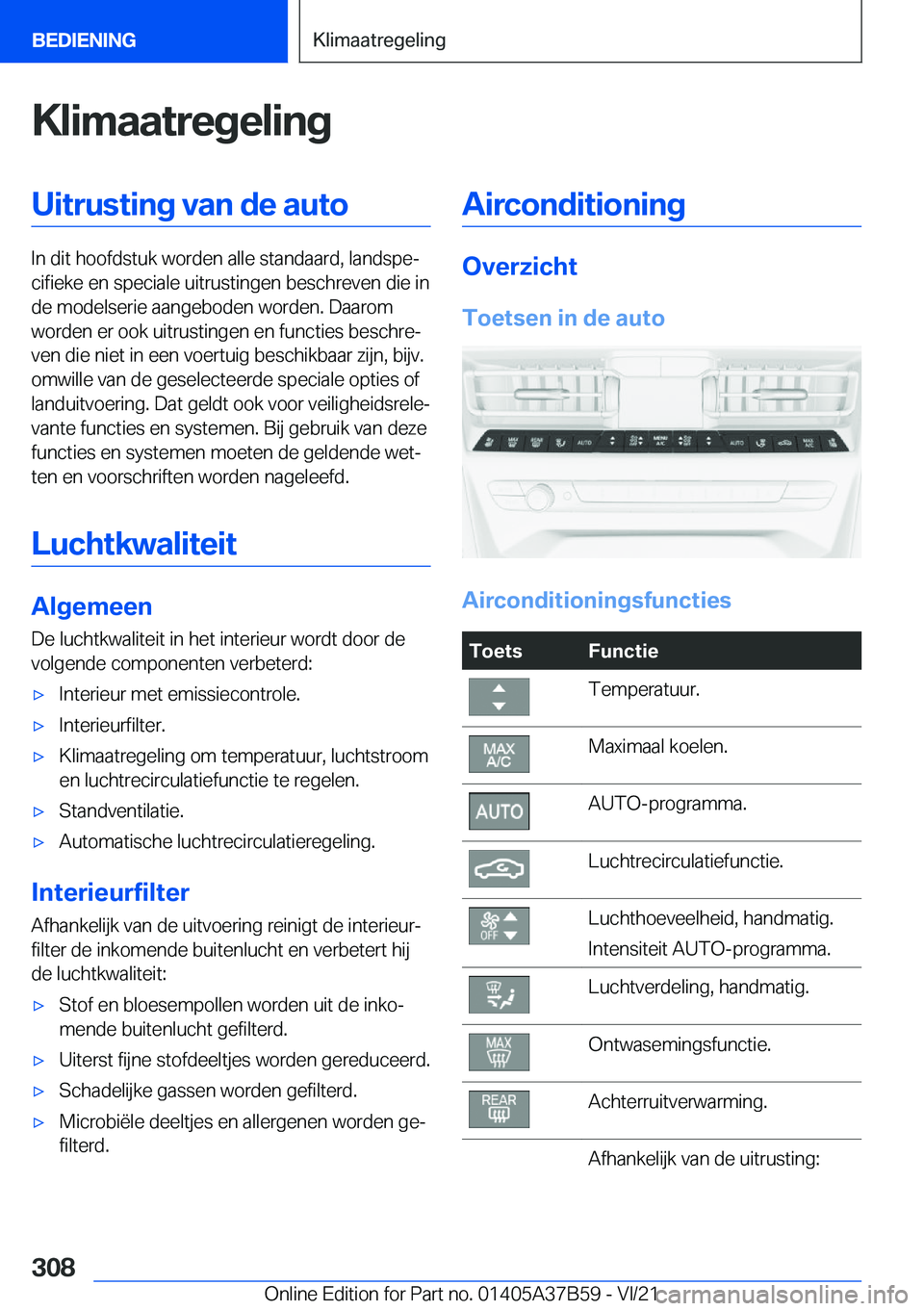 BMW M8 2022  Instructieboekjes (in Dutch) �K�l�i�m�a�a�t�r�e�g�e�l�i�n�g�U�i�t�r�u�s�t�i�n�g��v�a�n��d�e��a�u�t�o
�I�n��d�i�t��h�o�o�f�d�s�t�u�k��w�o�r�d�e�n��a�l�l�e��s�t�a�n�d�a�a�r�d�,��l�a�n�d�s�p�ej�c�i�f�i�e�k�e��e�n��s�p�e�
