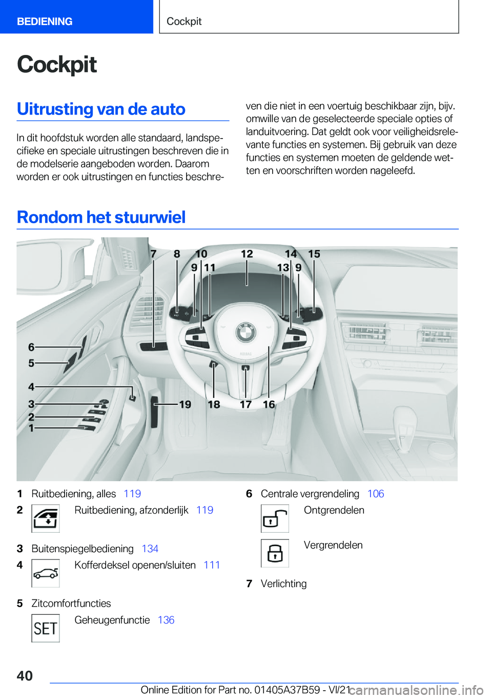 BMW M8 2022  Instructieboekjes (in Dutch) �C�o�c�k�p�i�t�U�i�t�r�u�s�t�i�n�g��v�a�n��d�e��a�u�t�o
�I�n��d�i�t��h�o�o�f�d�s�t�u�k��w�o�r�d�e�n��a�l�l�e��s�t�a�n�d�a�a�r�d�,��l�a�n�d�s�p�ej�c�i�f�i�e�k�e��e�n��s�p�e�c�i�a�l�e��u�i�