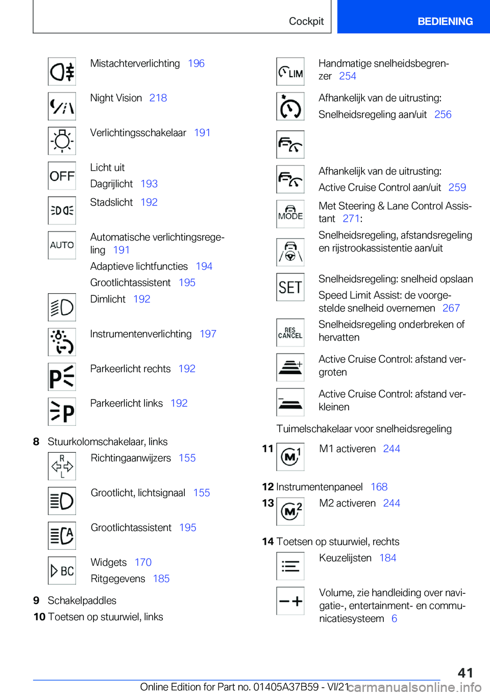 BMW M8 2022  Instructieboekjes (in Dutch) �M�i�s�t�a�c�h�t�e�r�v�e�r�l�i�c�h�t�i�n�g\_�1�9�6�N�i�g�h�t��V�i�s�i�o�n\_�2�1�8�V�e�r�l�i�c�h�t�i�n�g�s�s�c�h�a�k�e�l�a�a�r\_ �1�9�1�L�i�c�h�t��u�i�t
�D�a�g�r�i�j�l�i�c�h�t\_ �1�9�3�S�t�a�