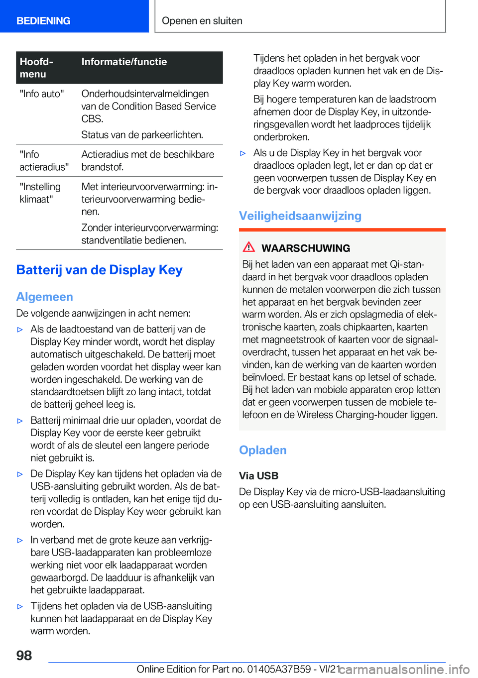 BMW M8 2022  Instructieboekjes (in Dutch) �H�o�o�f�dj
�m�e�n�u�I�n�f�o�r�m�a�t�i�e�/�f�u�n�c�t�i�e��I�n�f�o��a�u�t�o��O�n�d�e�r�h�o�u�d�s�i�n�t�e�r�v�a�l�m�e�l�d�i�n�g�e�n
�v�a�n��d�e��C�o�n�d�i�t�i�o�n��B�a�s�e�d��S�e�r�v�i�c�e
�C�B�