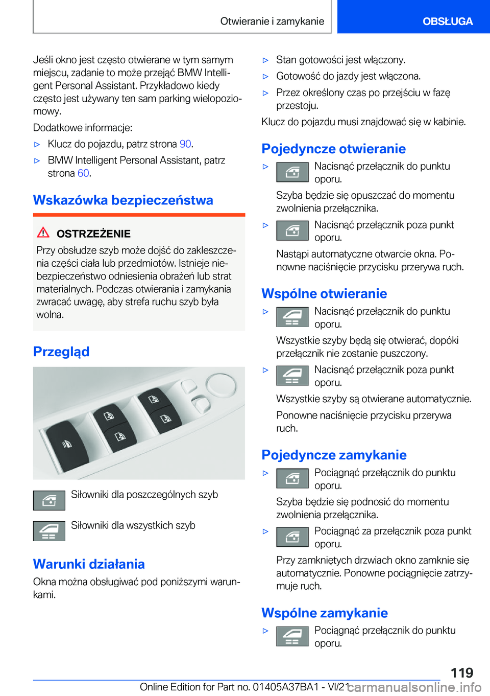 BMW M8 2022  Instrukcja obsługi (in Polish) �J�e�l�i��o�k�n�o��j�e�s�t��c�z�