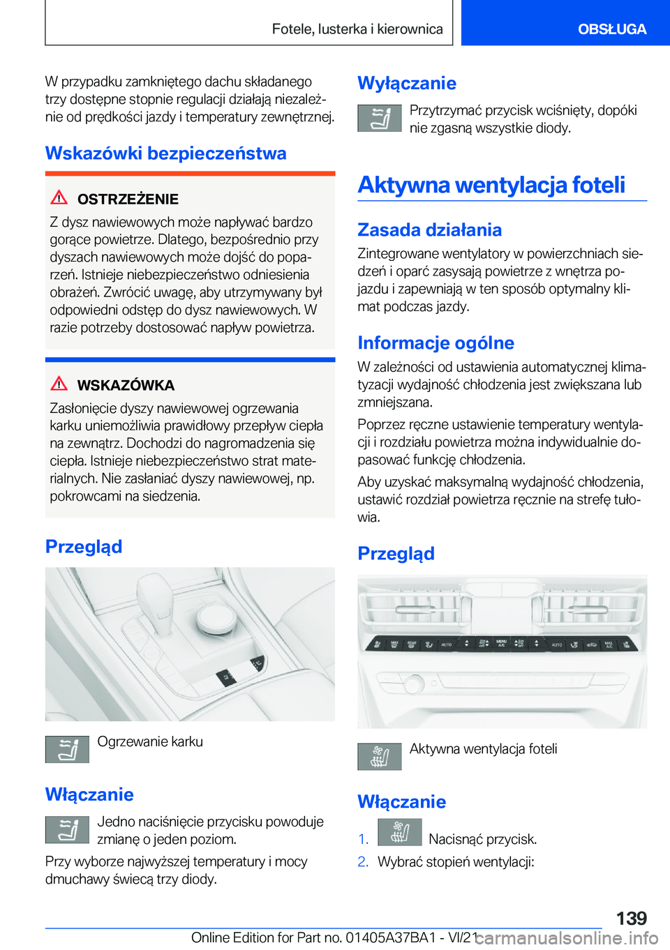 BMW M8 2022  Instrukcja obsługi (in Polish) �W��p�r�z�y�p�a�d�k�u��z�a�m�k�n�i�