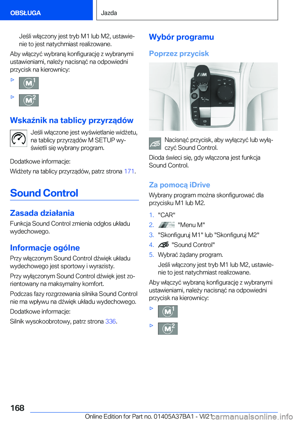BMW M8 2022  Instrukcja obsługi (in Polish) �J�e�l�i��w�ł�