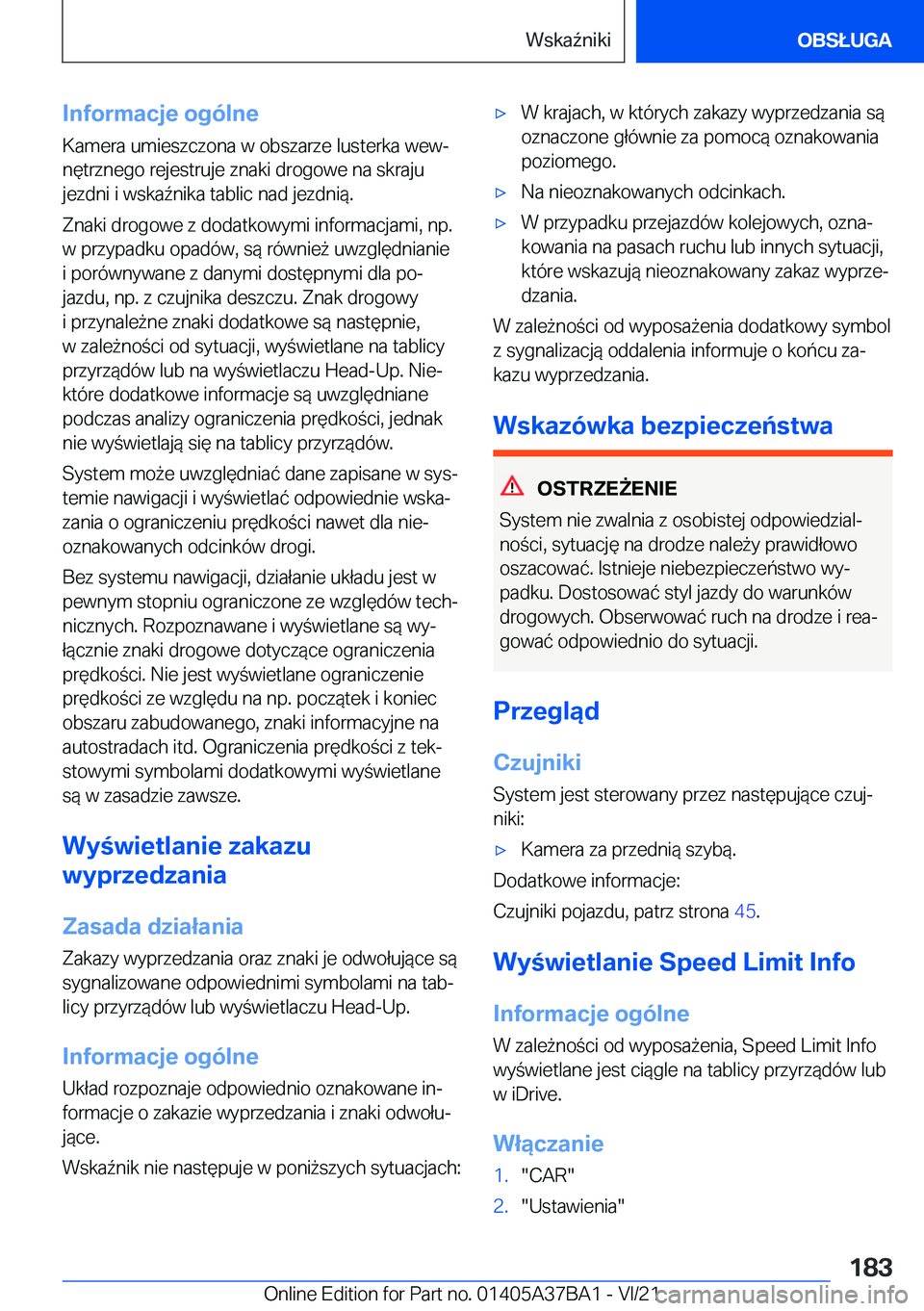 BMW M8 2022  Instrukcja obsługi (in Polish) �I�n�f�o�r�m�a�c�j�e��o�g�