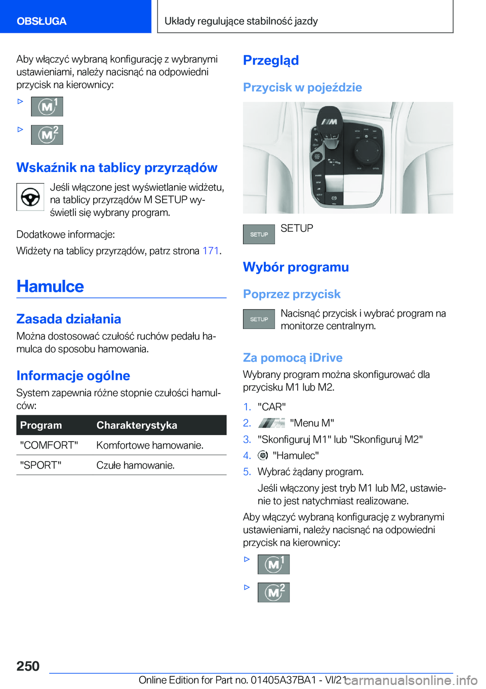 BMW M8 2022  Instrukcja obsługi (in Polish) �A�b�y��w�ł�