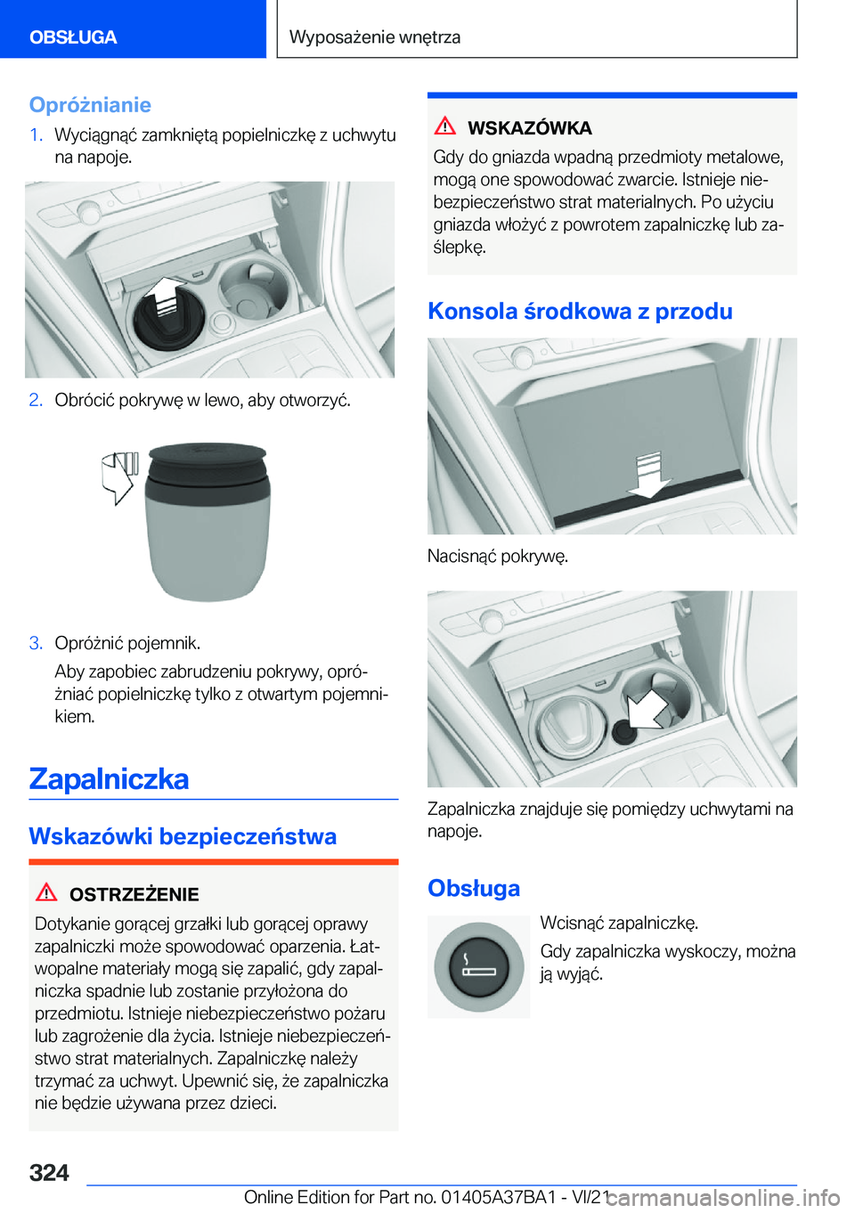 BMW M8 2022  Instrukcja obsługi (in Polish) �O�p�r�