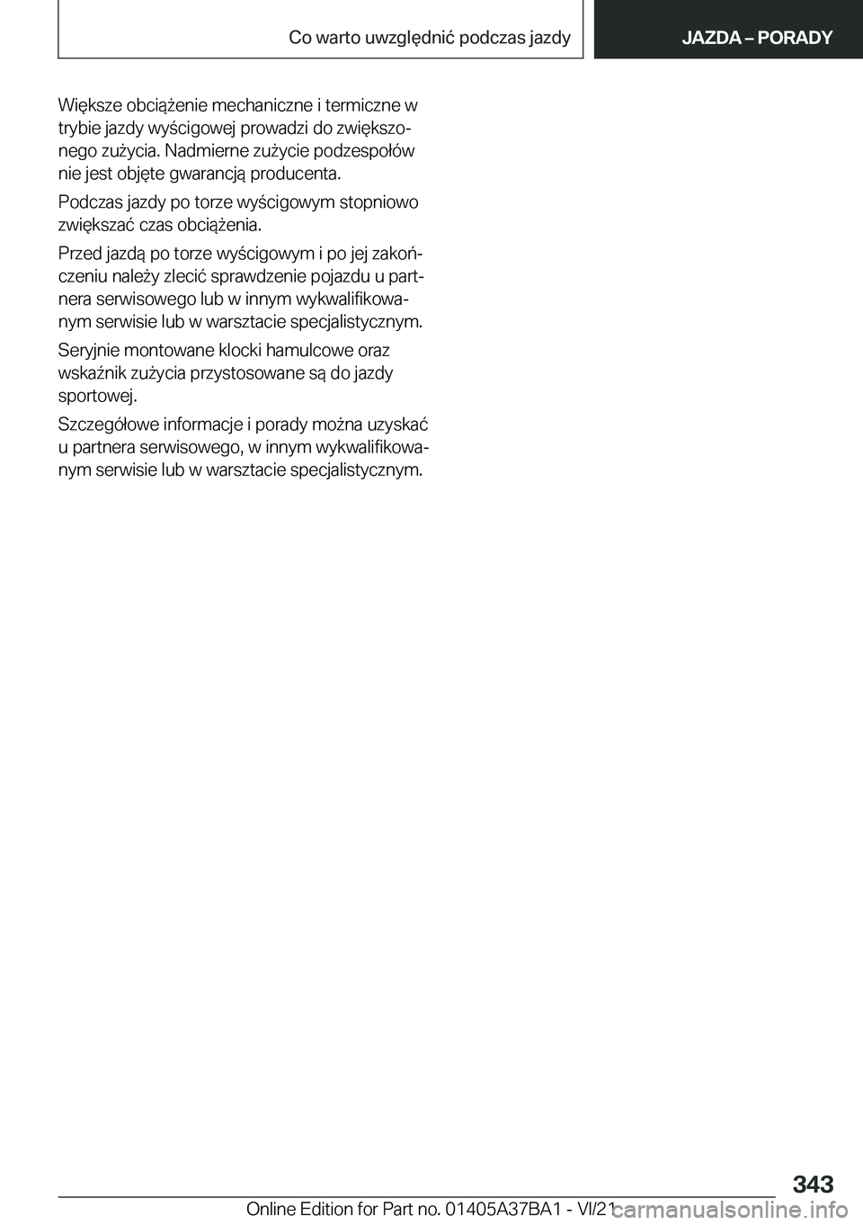 BMW M8 2022  Instrukcja obsługi (in Polish) �W�i�