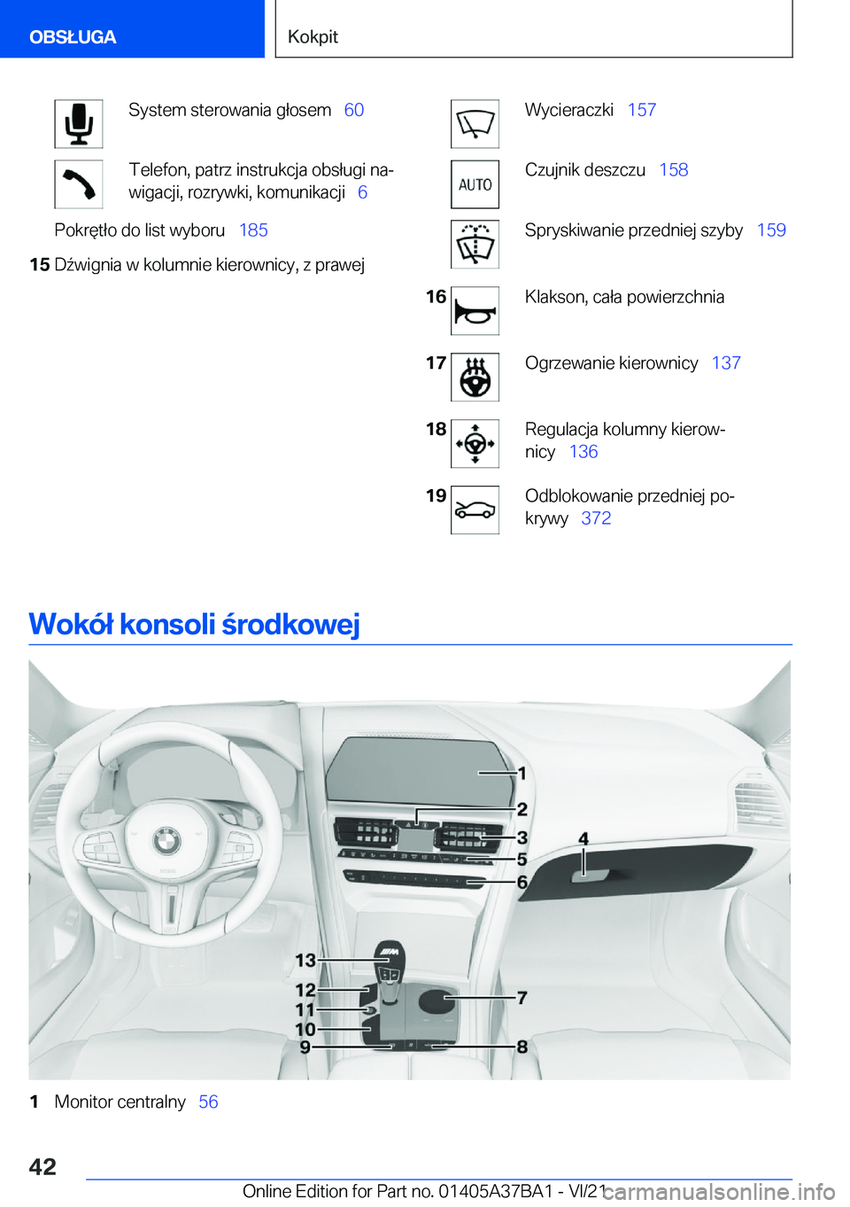 BMW M8 2022  Instrukcja obsługi (in Polish) �S�y�s�t�e�m��s�t�e�r�o�w�a�n�i�a��g�ł�o�s�e�m\_�6�0�T�e�l�e�f�o�n�,��p�a�t�r�z��i�n�s�t�r�u�k�c�j�a��o�b�s�ł�u�g�i��n�aj
�w�i�g�a�c�j�i�,��r�o�z�r�y�w�k�i�,��k�o�m�u�n�i�k�a�c�j�i\_ �6