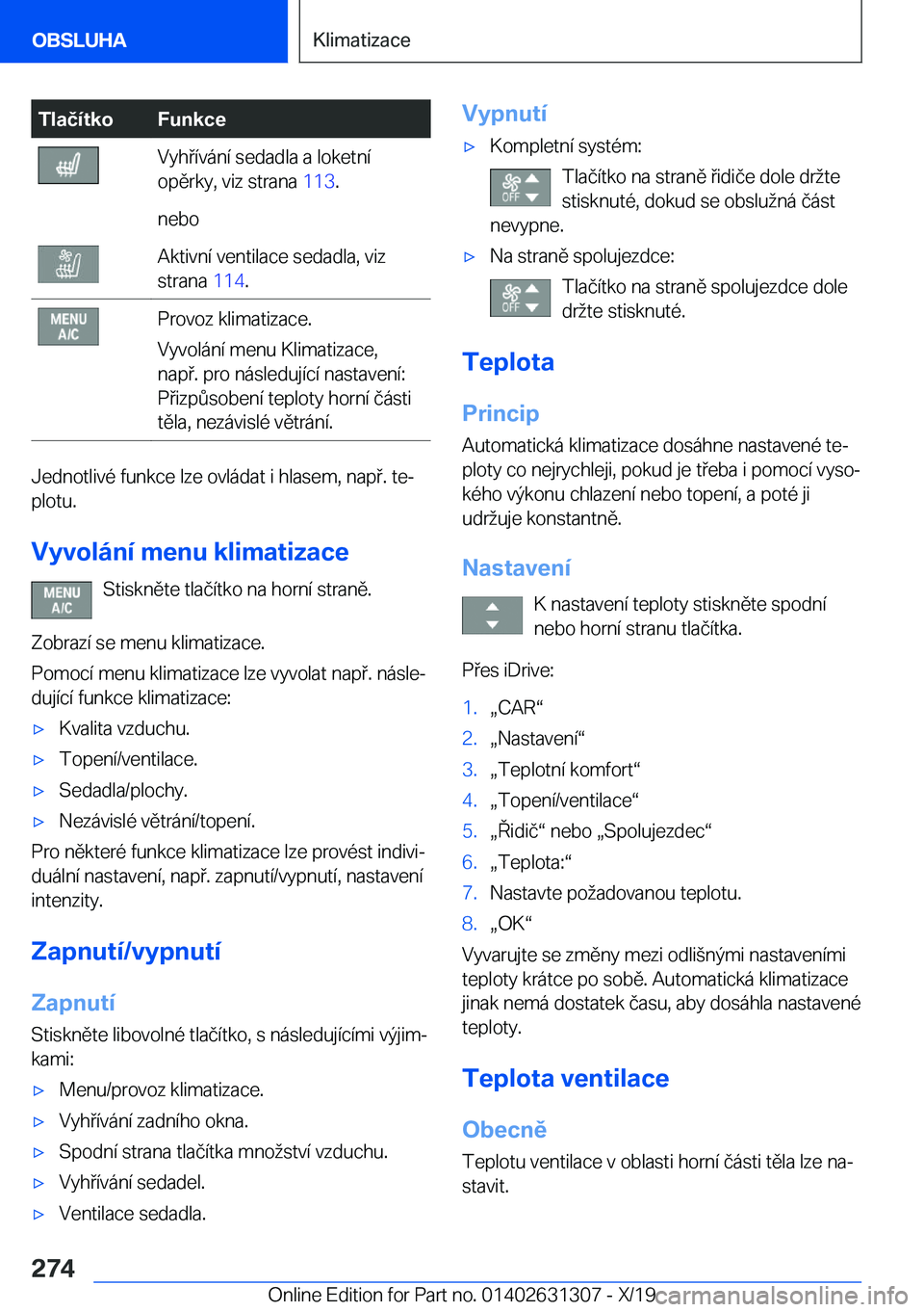 BMW M8 2020  Návod na použití (in Czech) �T�l�a�č�