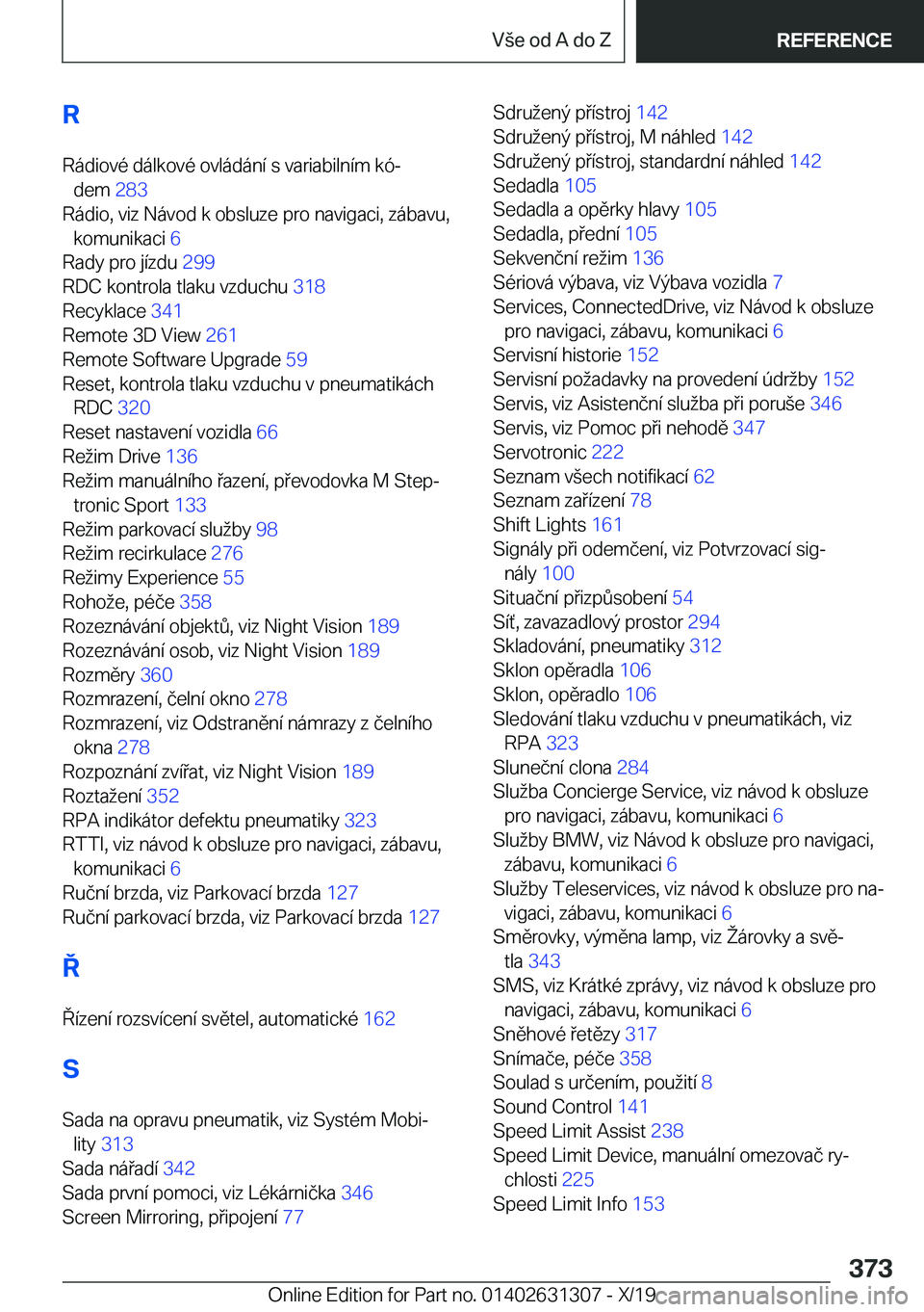 BMW M8 2020  Návod na použití (in Czech) �R�R�