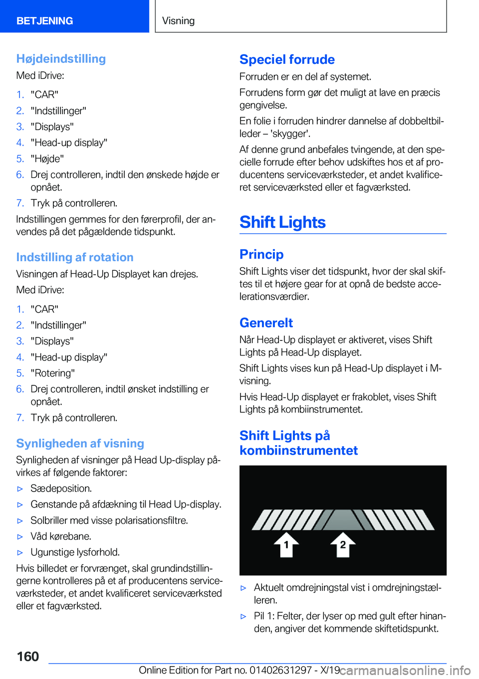 BMW M8 2020  InstruktionsbØger (in Danish) �H�