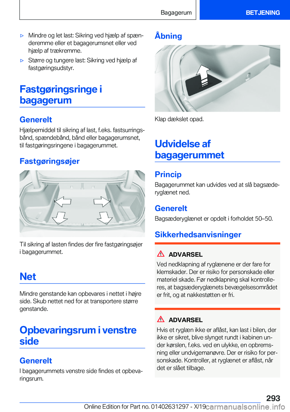 BMW M8 2020  InstruktionsbØger (in Danish) 'x�M�i�n�d�r�e��o�g��l�e�t��l�a�s�t�:��S�i�k�r�i�n�g��v�e�d��h�j�æ�l�p��a�f��s�p�æ�nj
�d�e�r�e�m�m�e��e�l�l�e�r��e�t��b�a�g�a�g�e�r�u�m�s�n�e�t��e�l�l�e�r��v�e�d
�h�j�æ�l�p��a�f�