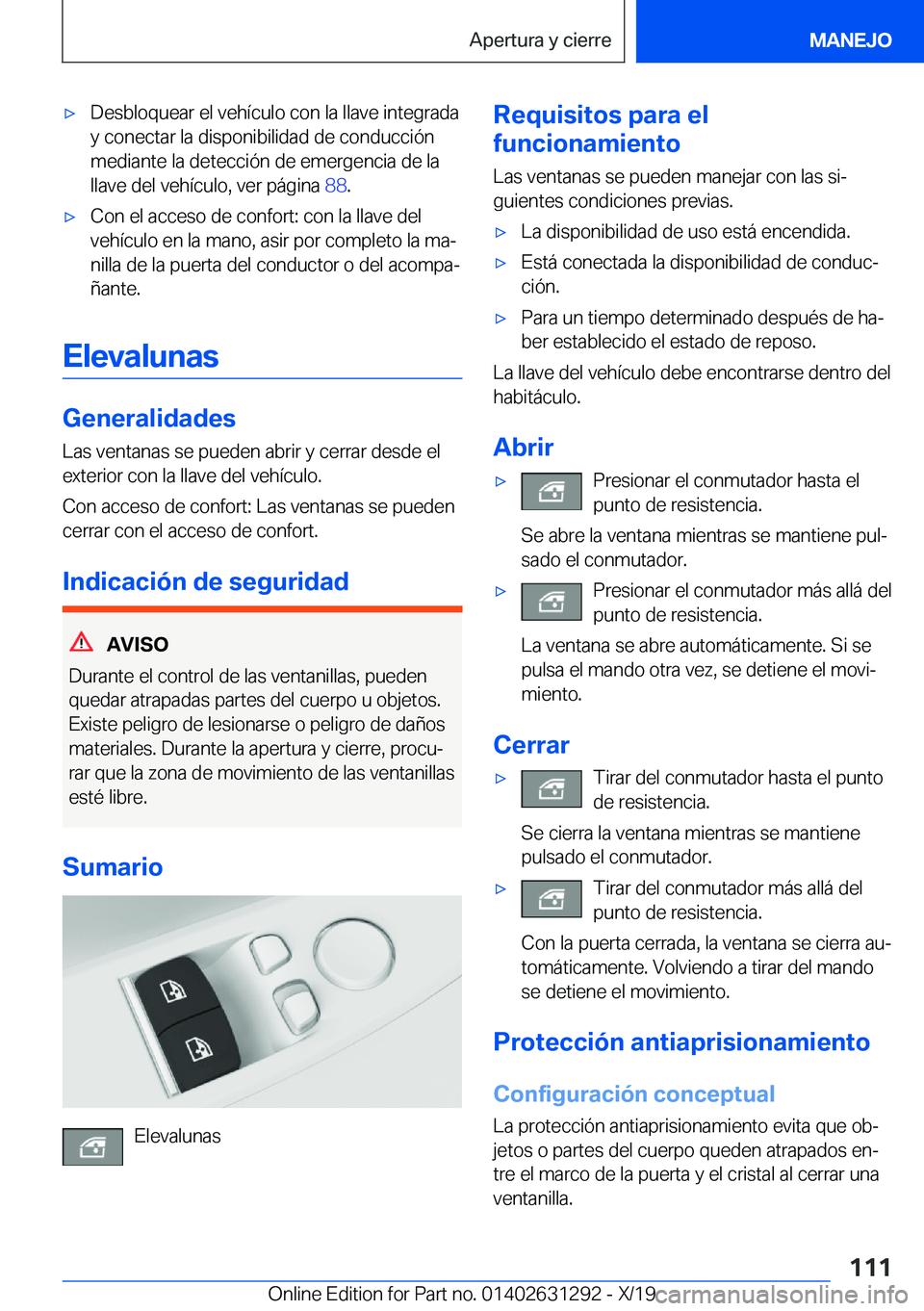 BMW M8 2020  Manuales de Empleo (in Spanish) x�D�e�s�b�l�o�q�u�e�a�r��e�l��v�e�h�