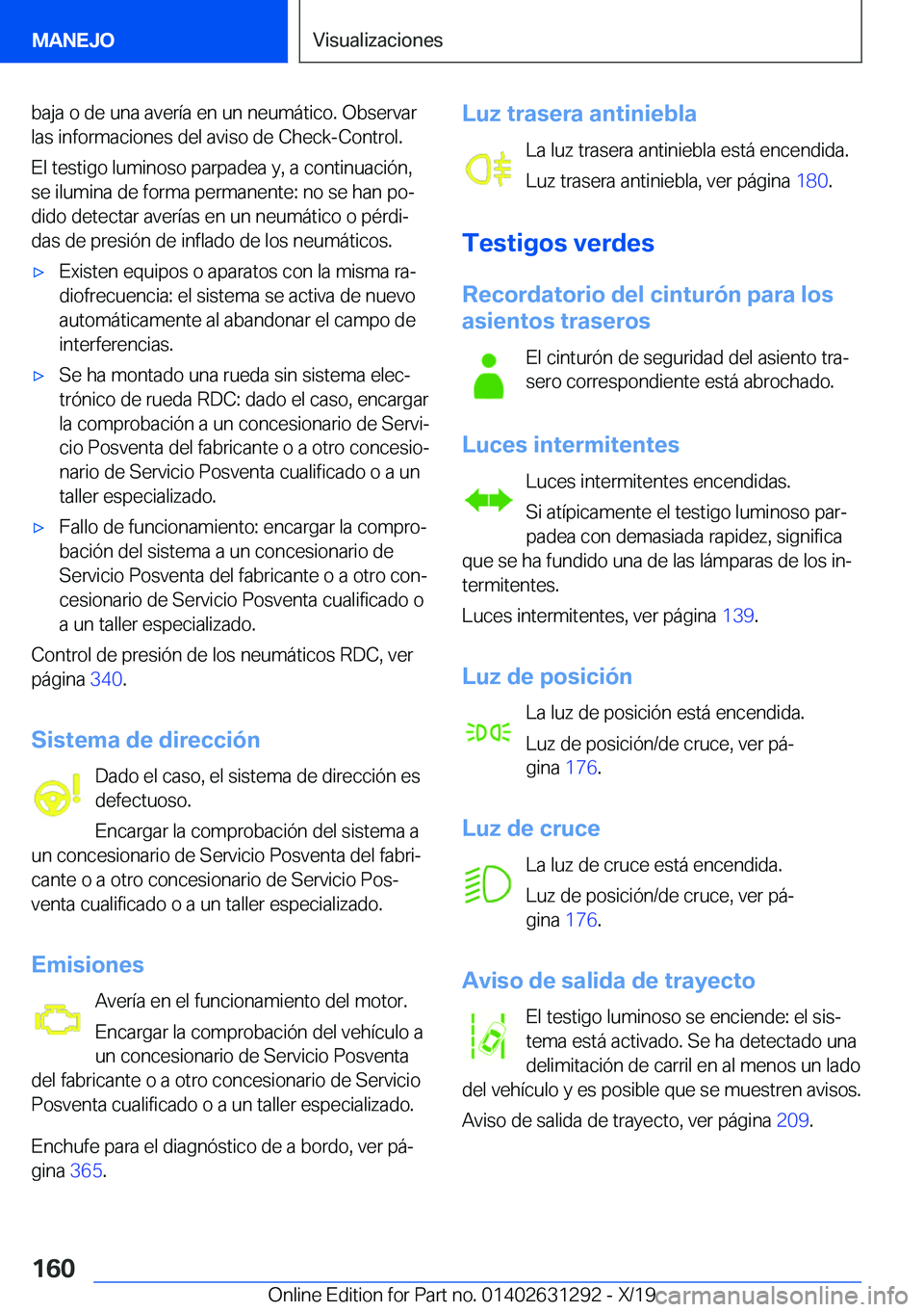 BMW M8 2020  Manuales de Empleo (in Spanish) �b�a�j�a��o��d�e��u�n�a��a�v�e�r�